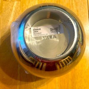 New vintage rare IKEA Nassjo Aluminum Globe Round Candle Holder Deco Mod Orb